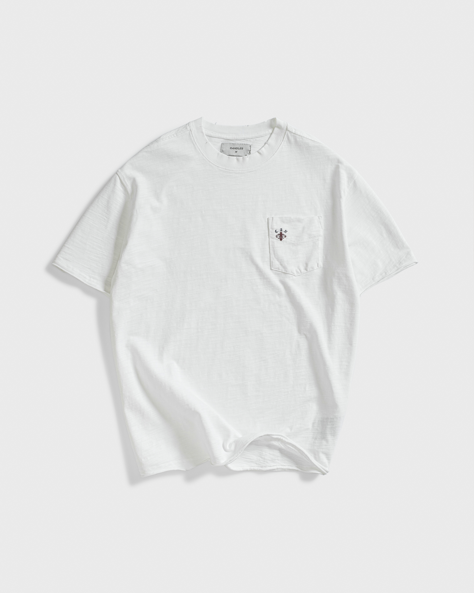 Candles Floral Logo Tshirt White