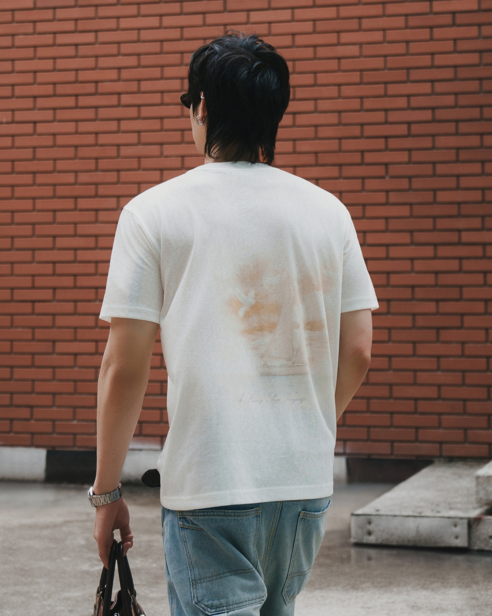 Candles Long Sea Tshirt White
