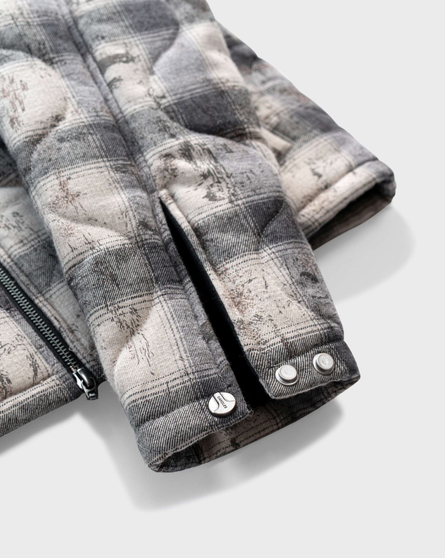Candles Patchwork Flannel Jacket