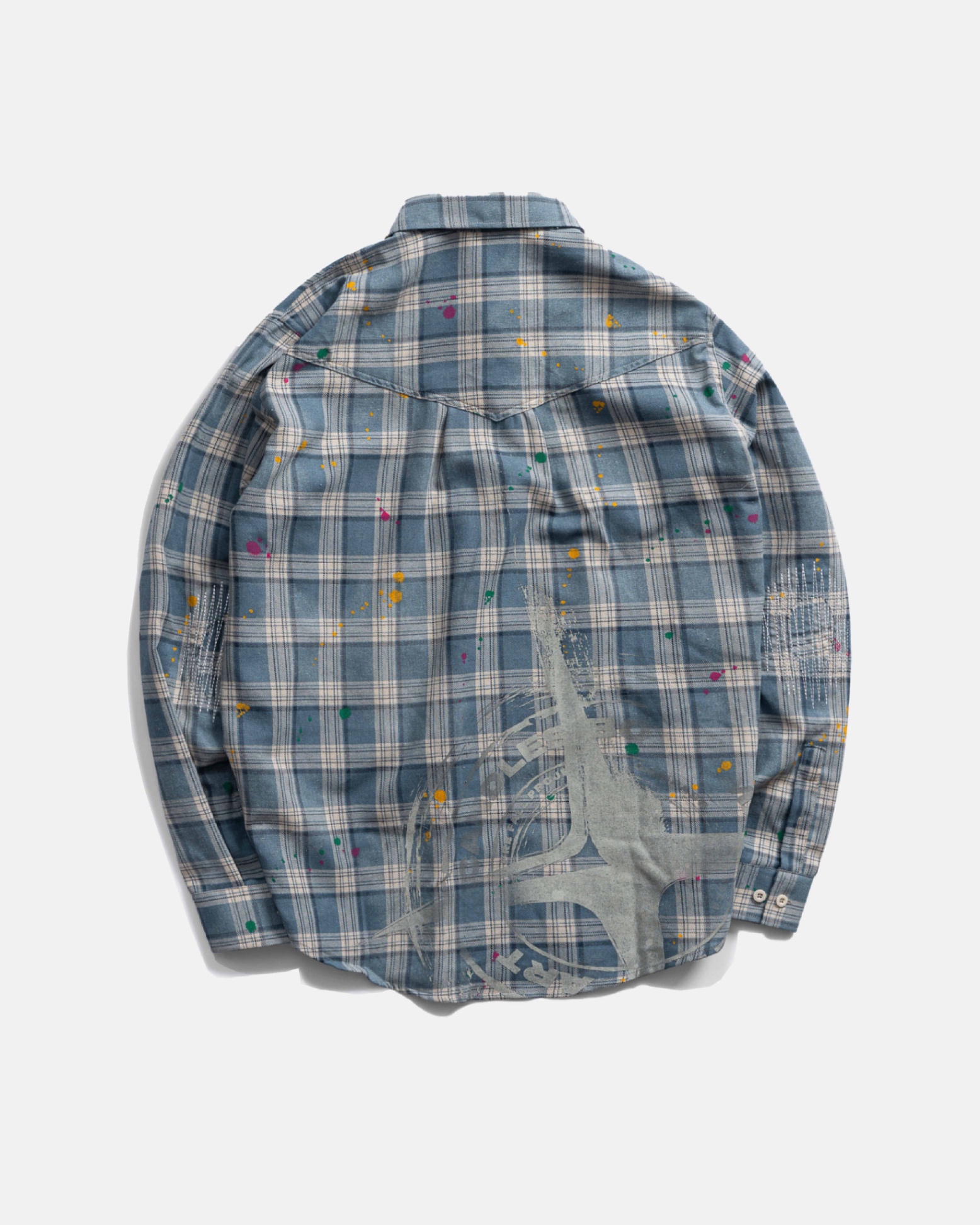 Candles Patchwork Flannel Shirt