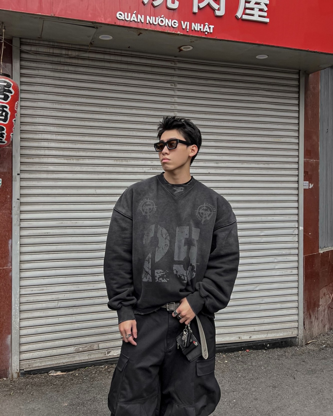 Candles Rebel Number Sweater Black