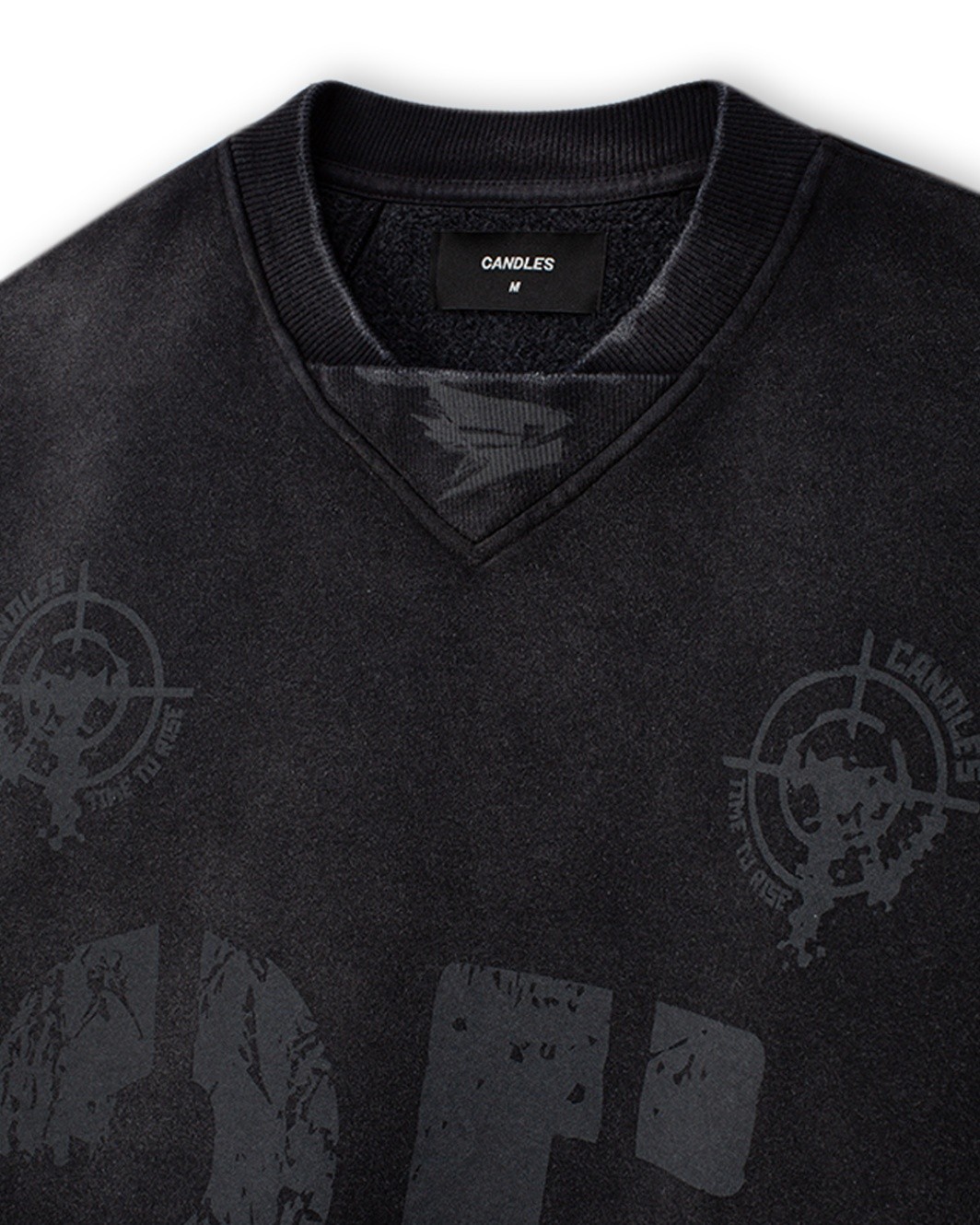 Candles Rebel Number Sweater Black