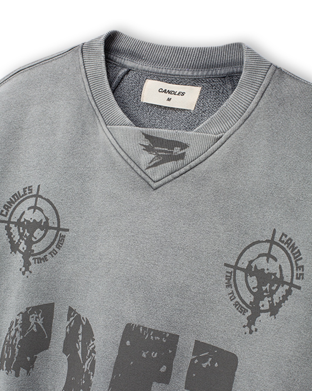 Candles Rebel Number Sweater Grey