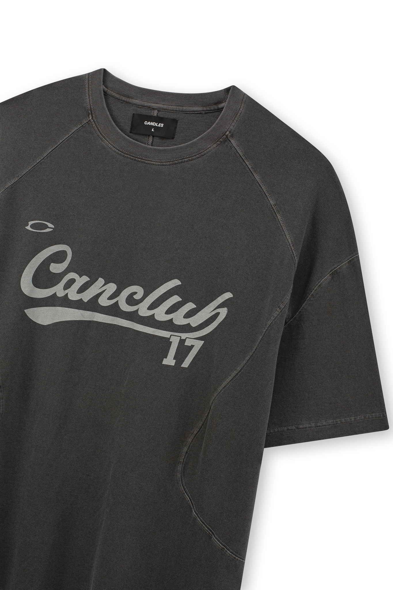 Candles Canclub Retro Swing Tshirt Charcoal
