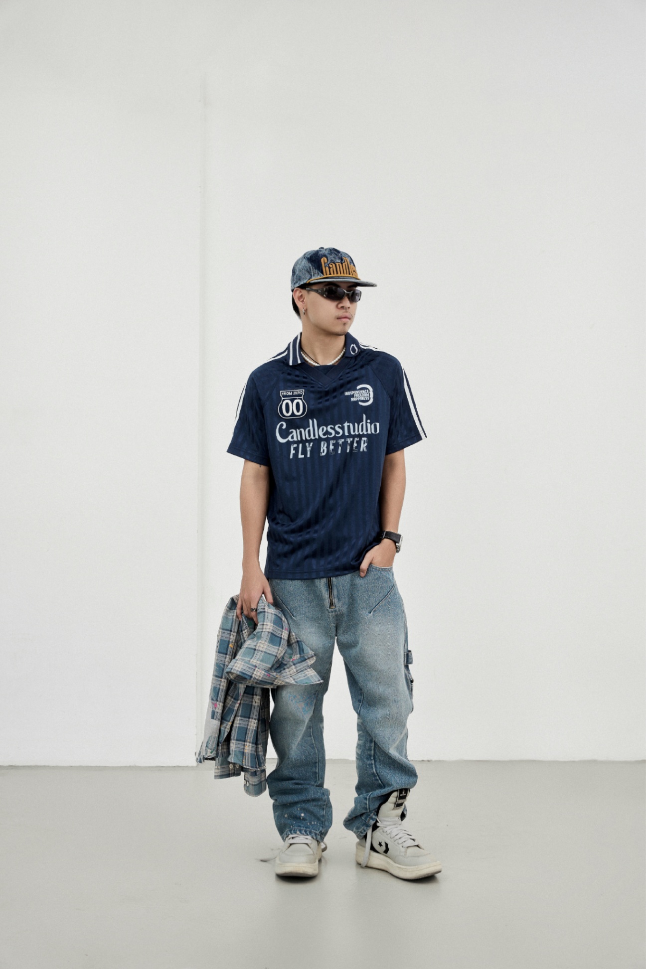 Candles Rise Beyond Team Jersey Polo Navy