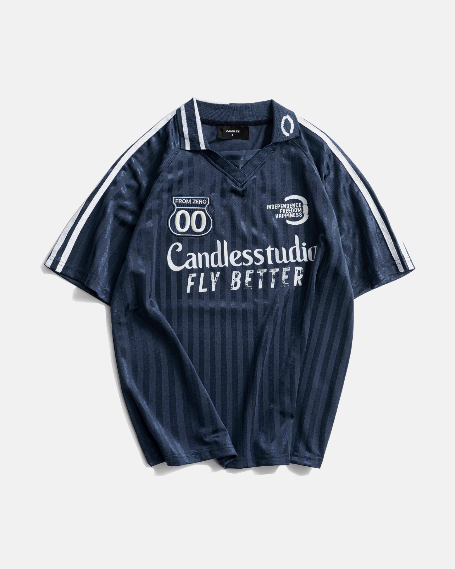 Candles Rise Beyond Team Jersey Polo Navy