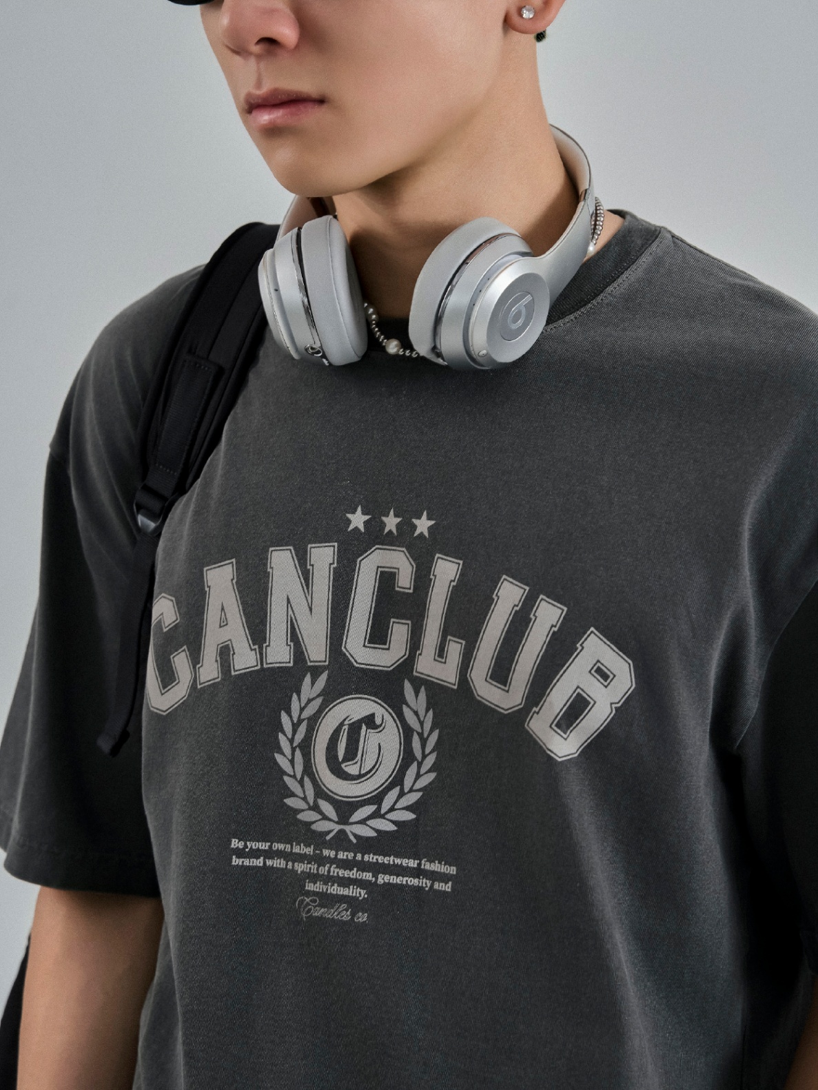 Candles Spirit Mark Tshirt Charcoal