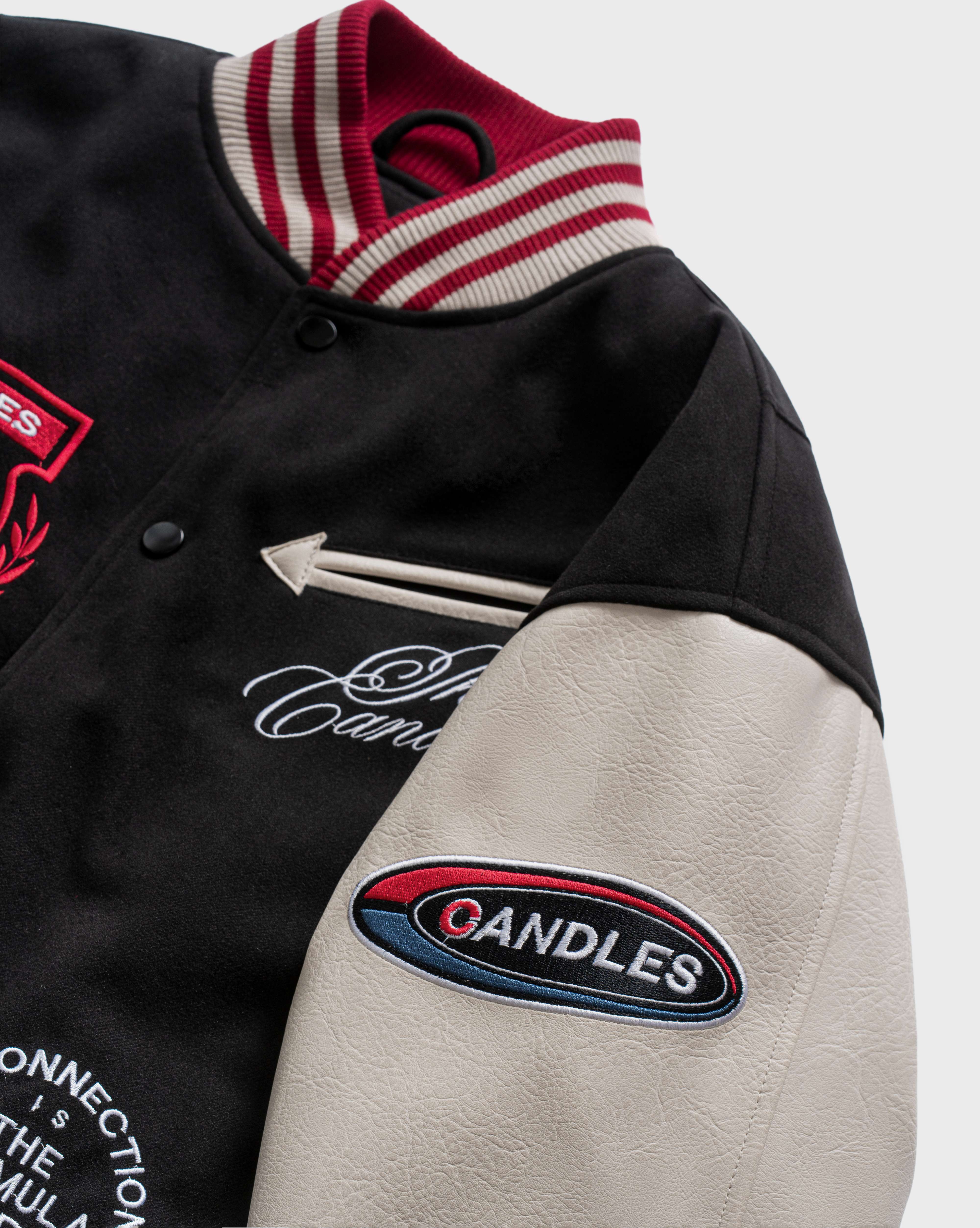 Candles True Compound Varsity Jacket Black