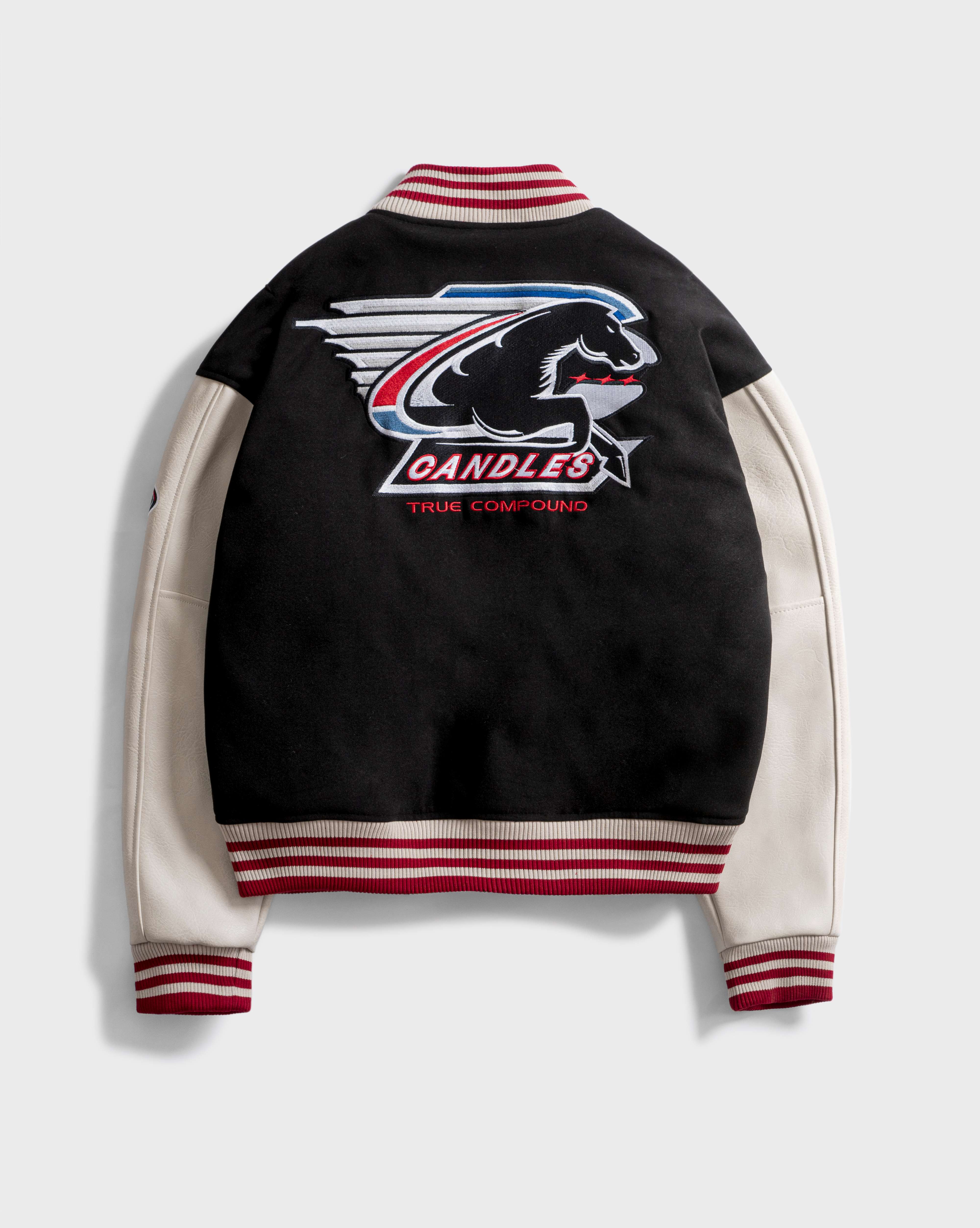 Candles True Compound Varsity Jacket Black