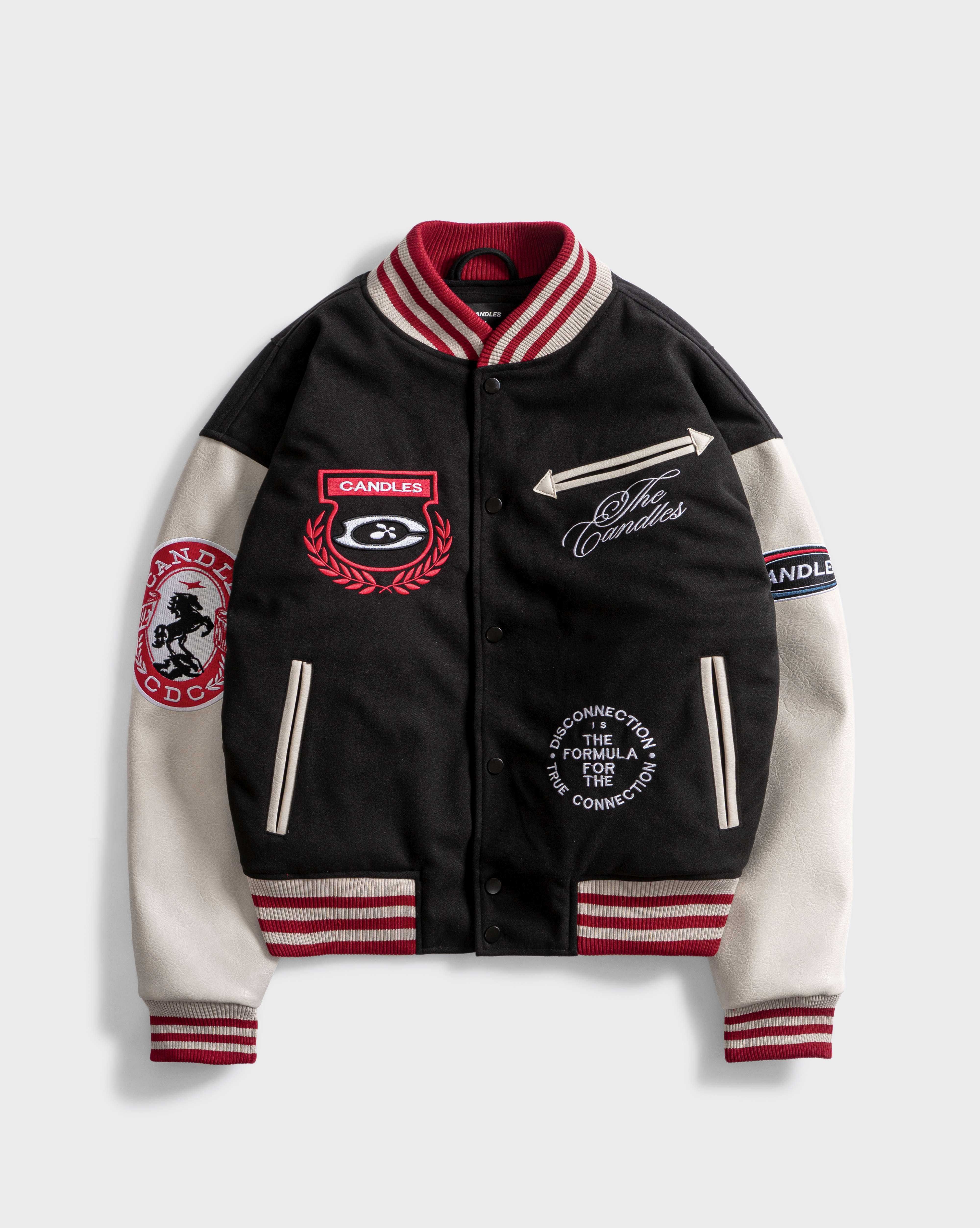 Candles True Compound Varsity Jacket Black