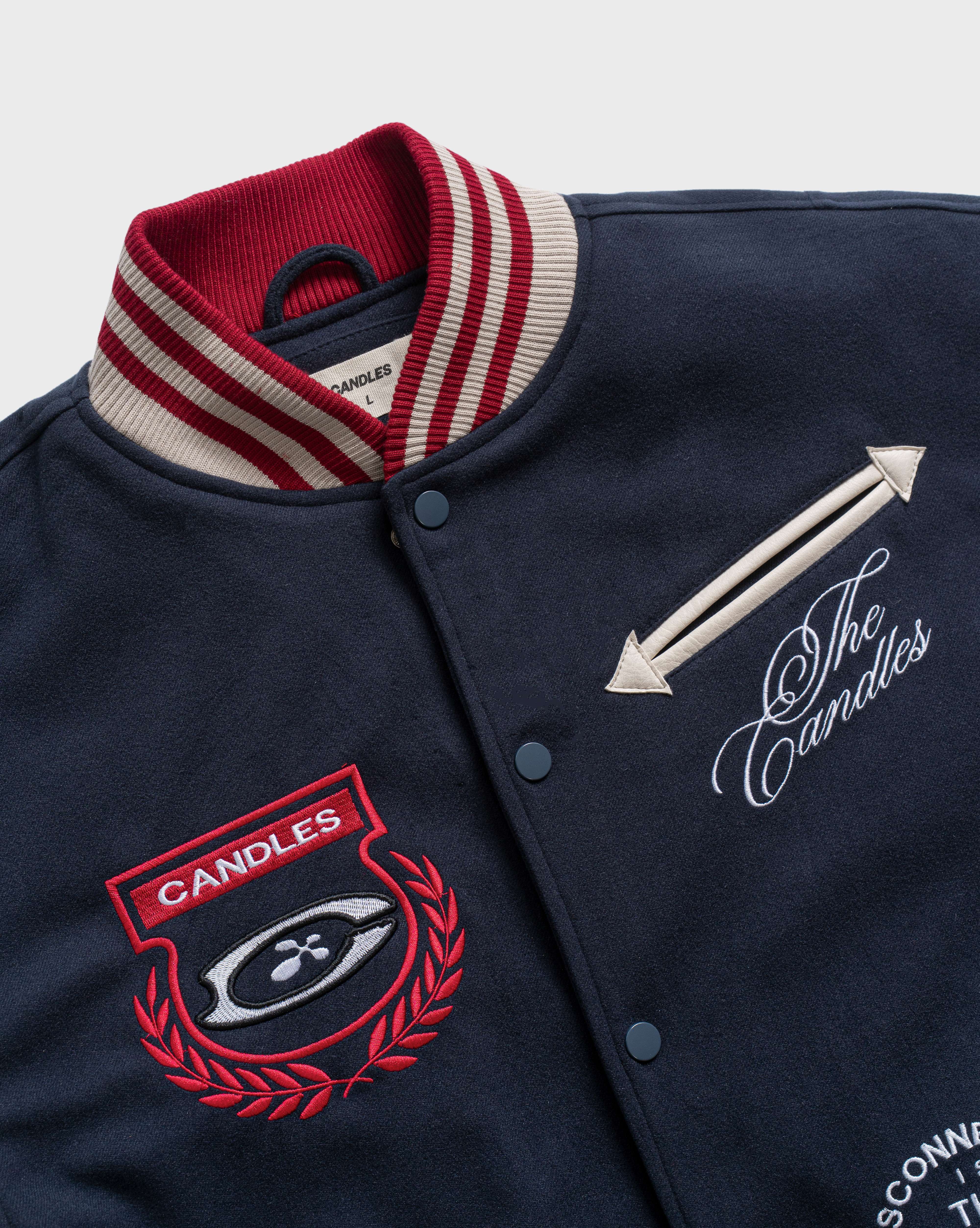 Candles True Compound Varsity Jacket Navy