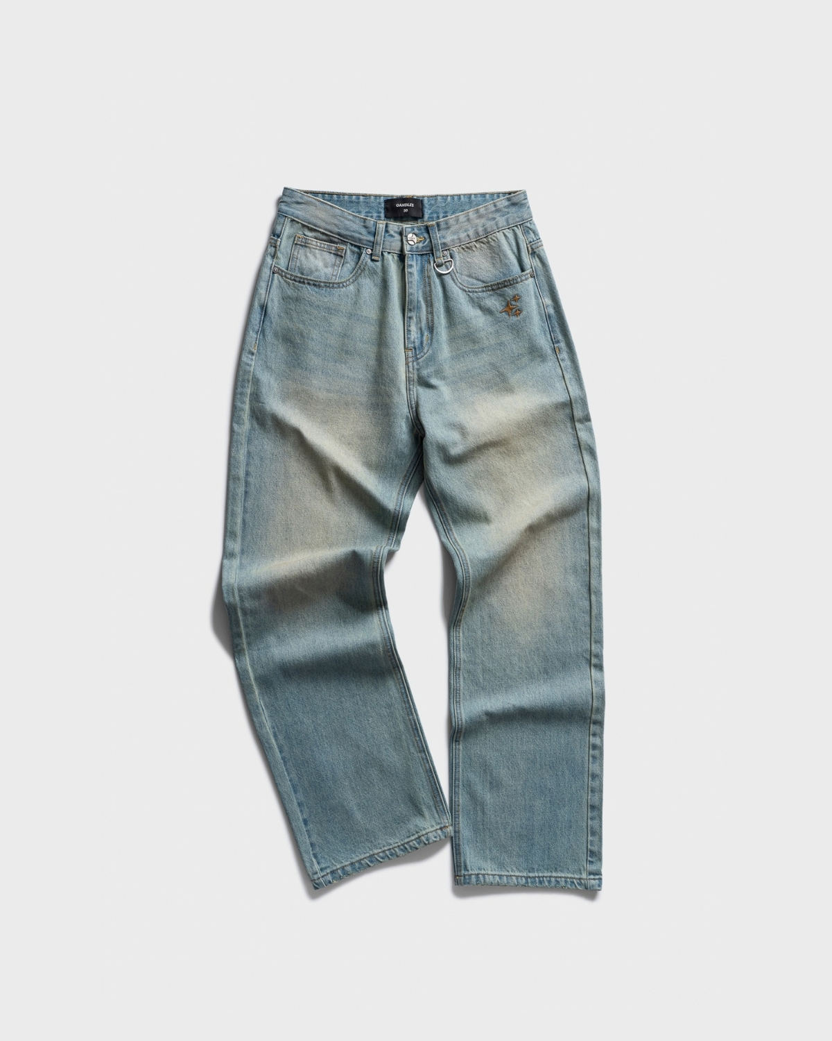 Candles Vintage Straight Jeans Blue