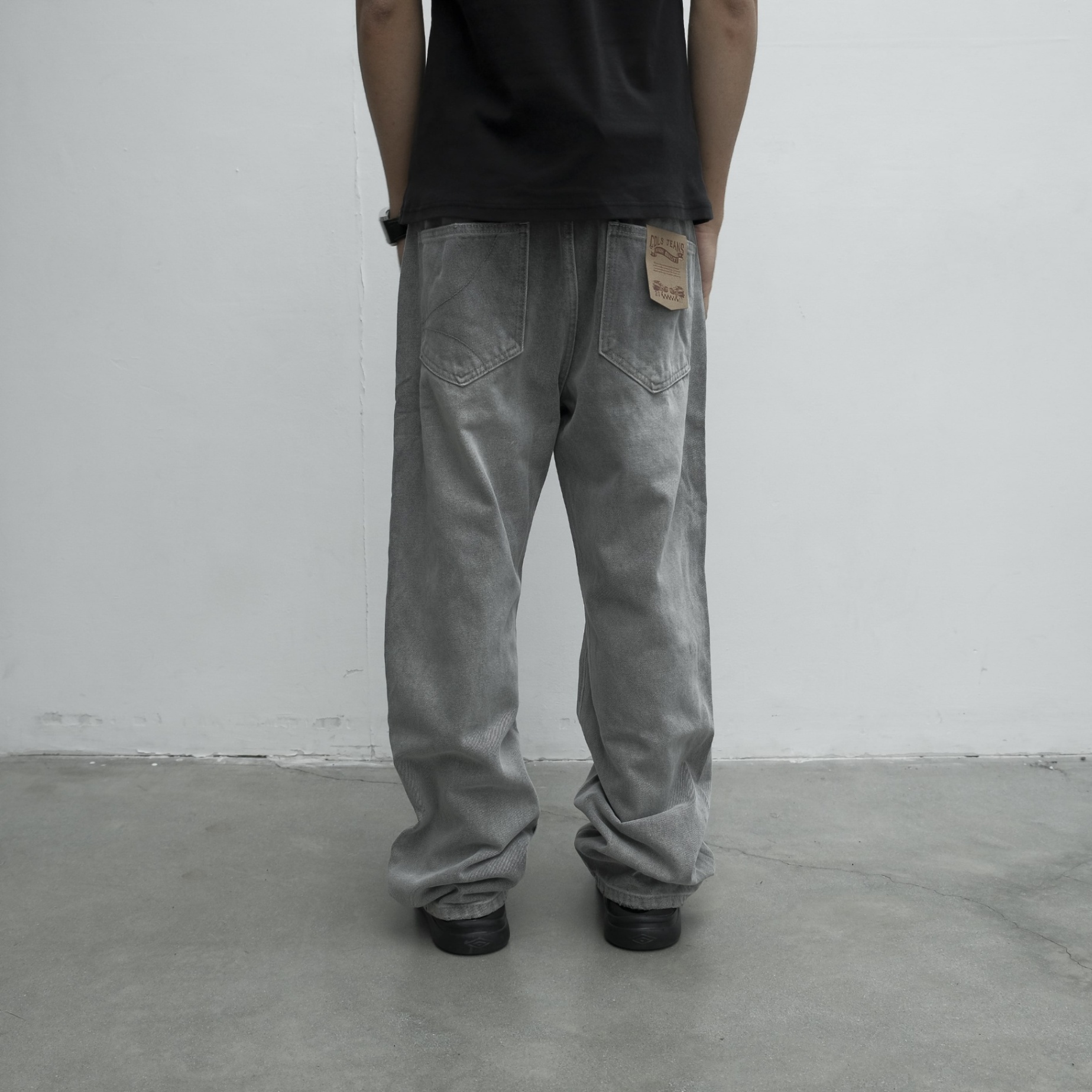 Candles Vintage Straight Jeans WGrey