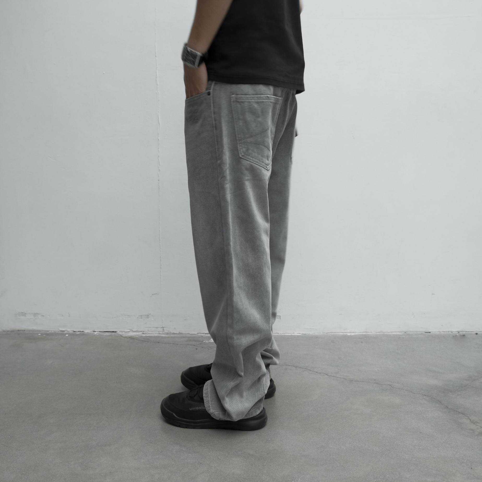 Candles Vintage Straight Jeans WGrey