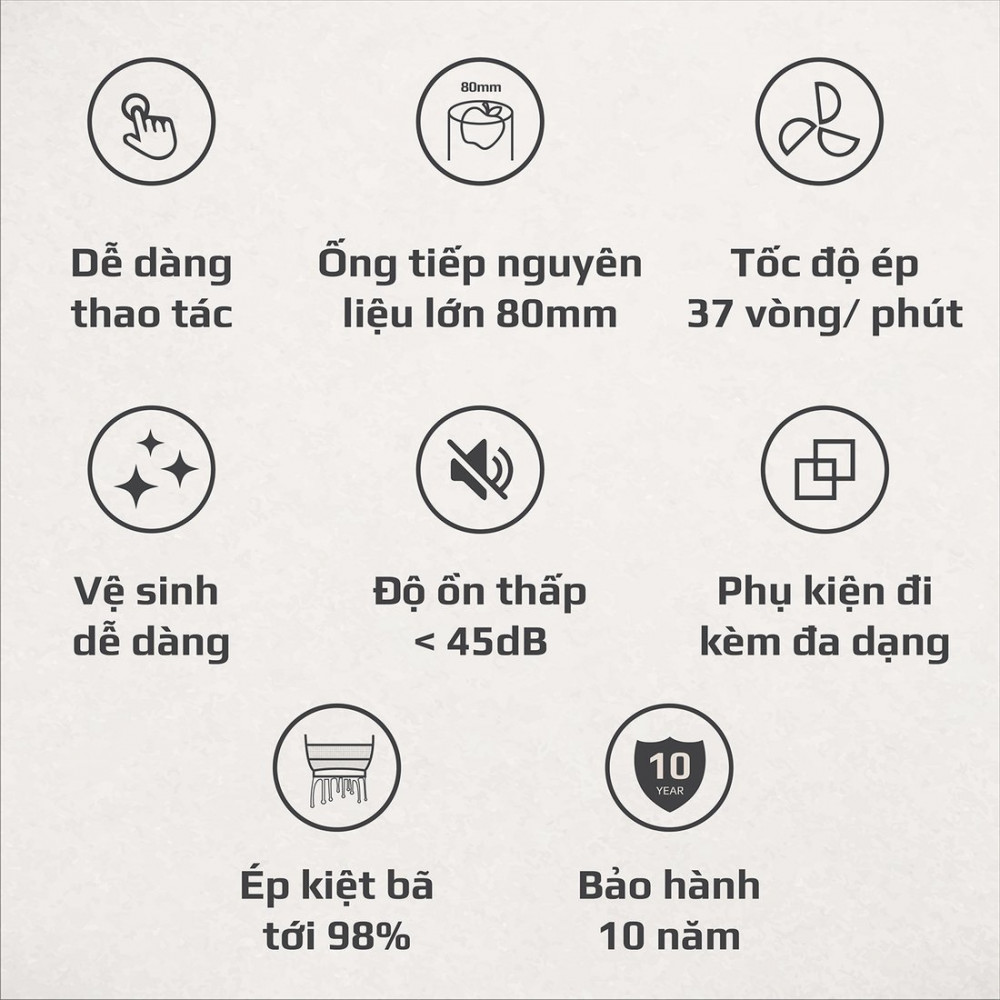 MÁY ÉP CHẬM OLIVO SJ-189