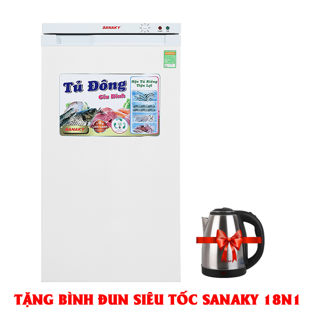 TỦ ĐÔNG ĐỨNG SANAKY 118 LÍT TD.VH160VD