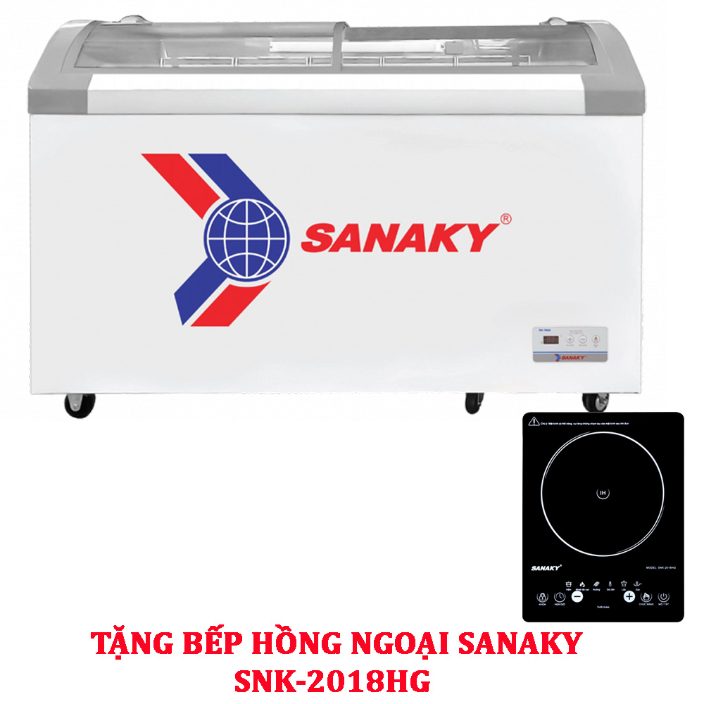 TỦ ĐÔNG MẶT KÍNH SANAKY 500 LÍT VH-888KA