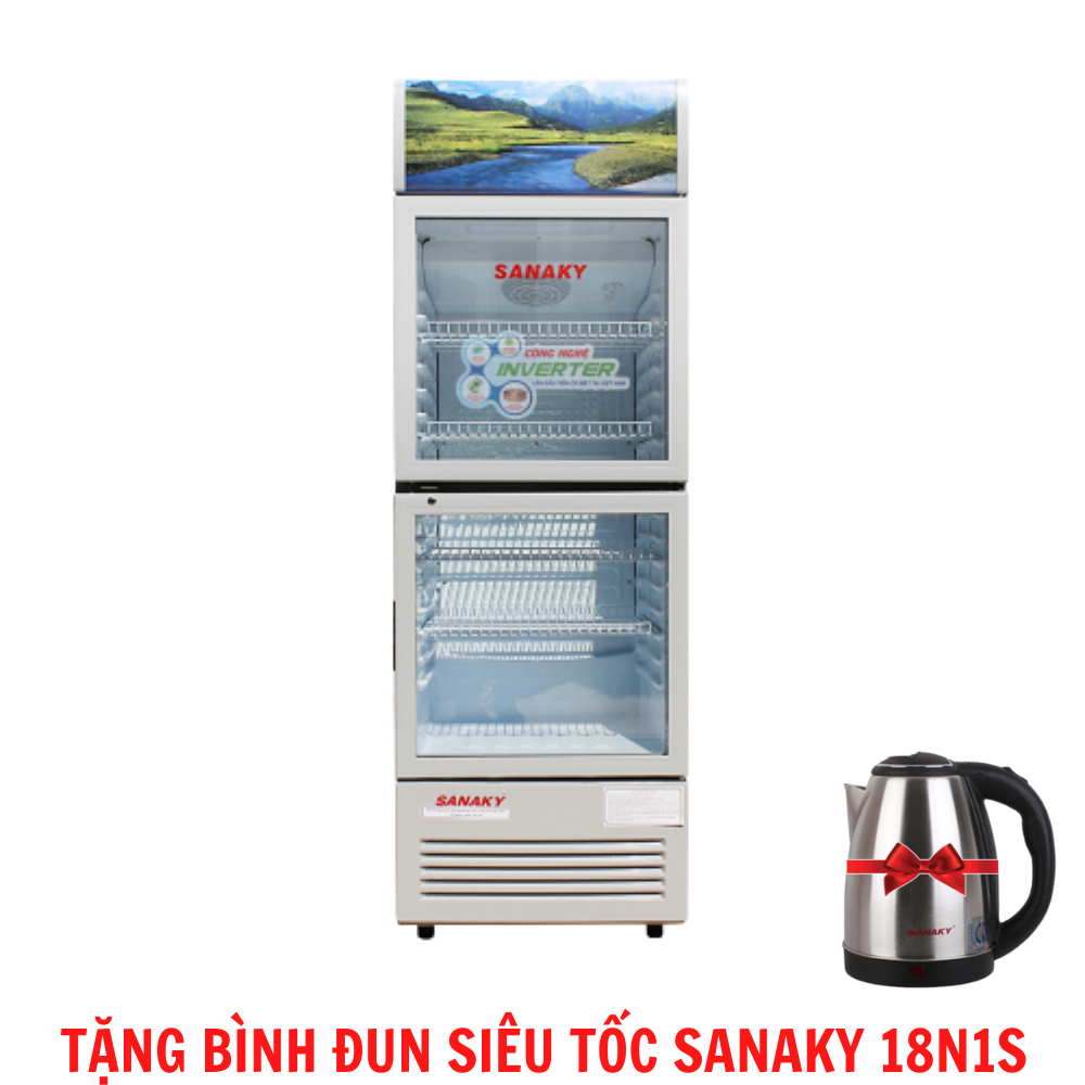 TỦ MÁT SANAKY INVERTER 340 LÍT VH-408W3L