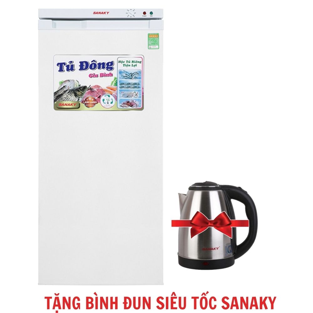 TỦ ĐÔNG ĐỨNG SANAKY 150 LÍT TD.VH180VD