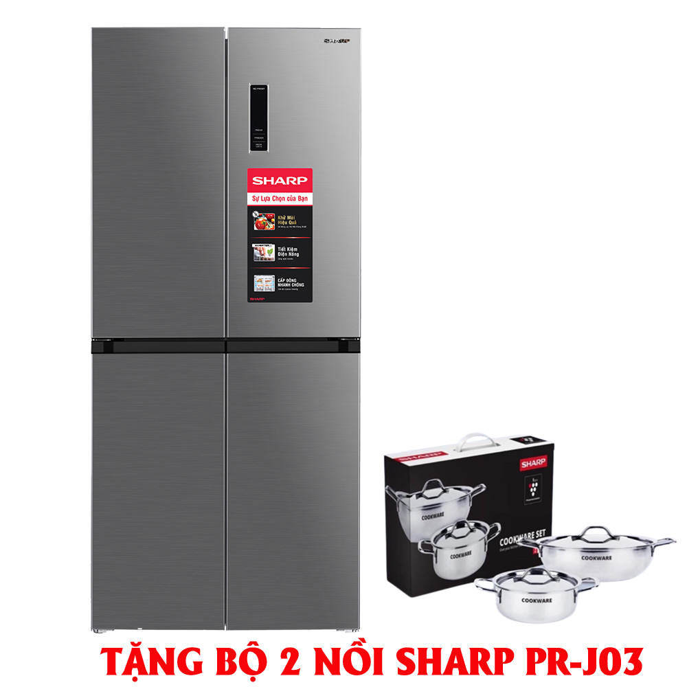 TỦ LẠNH SHARP INVERTER 404 LÍT SJ-FX420V-SL