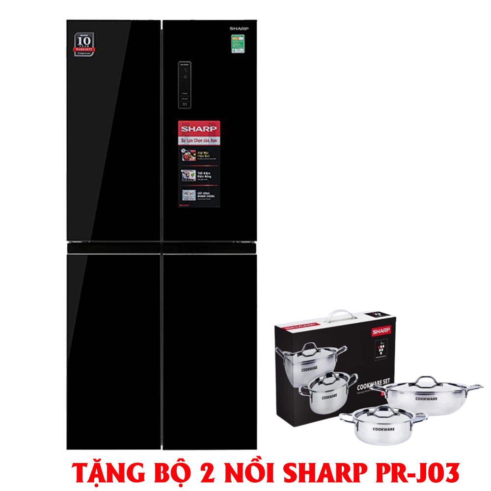 TỦ LẠNH SHARP INVERTER 404 LÍT SJ-FX420VG-BK