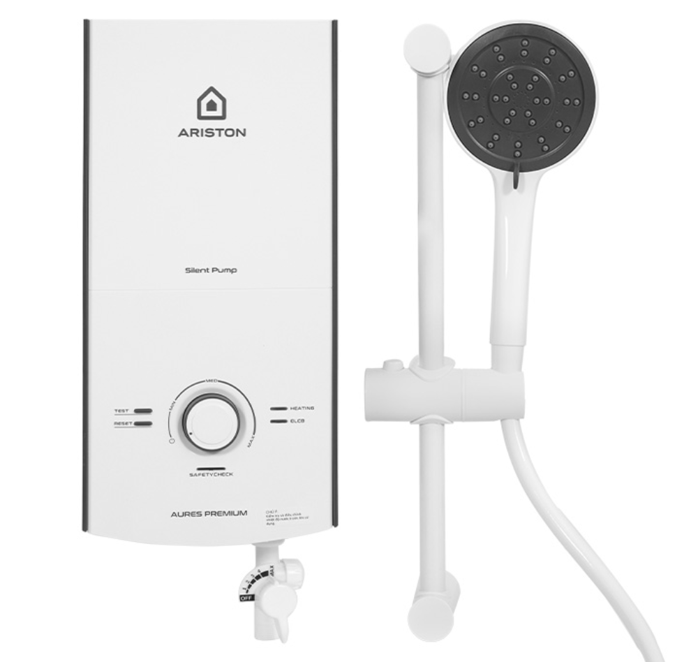 MÁY NƯỚC NÓNG ARISTON AURES PREMIUM 4.5P IVORY