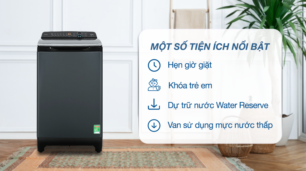 Máy giặt Aqua 10.5 kg AQW-FR105JT BK
