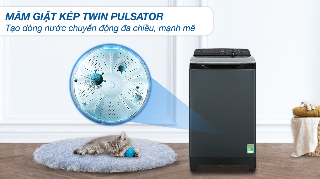 Máy giặt Aqua 10.5 kg AQW-FR105JT BK