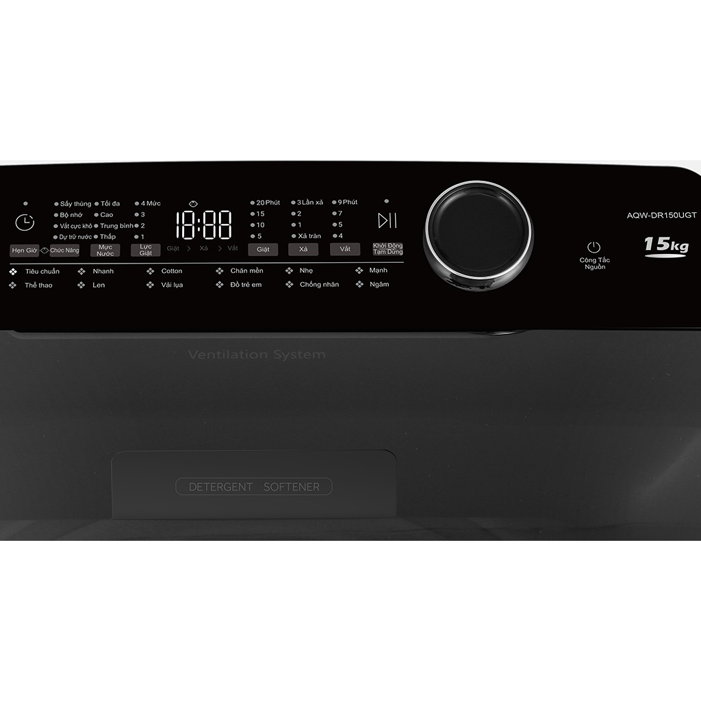 Máy giặt Aqua Inverter 15 kg AQW-DR150UGT.PS