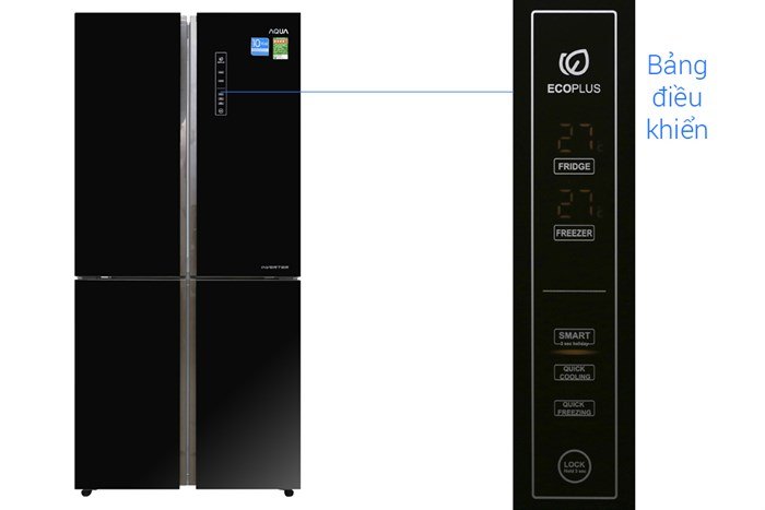 Tủ lạnh Aqua Inverter 456 lít Multi Door AQR-IG525AM GB