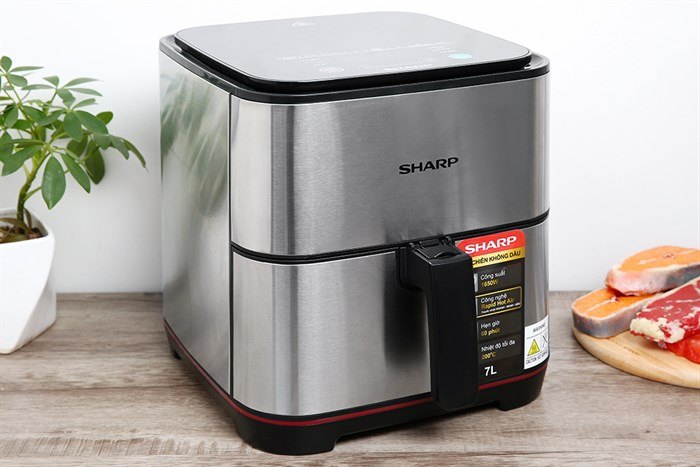 NỒI CHIÊN KHÔNG DẦU SHARP KF-AF70EV-ST 7.0 LÍT