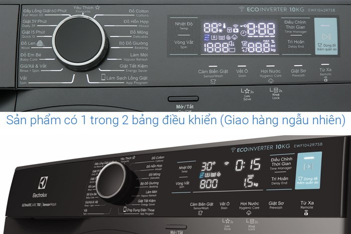 Máy giặt lồng ngang Electrolux Inverter 10Kg EWF1042R7SB