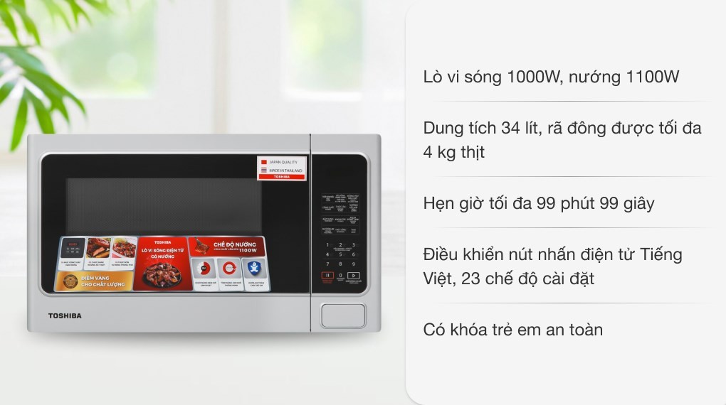 Lò vi sóng có nướng Toshiba ER-SGS34(S1)VN