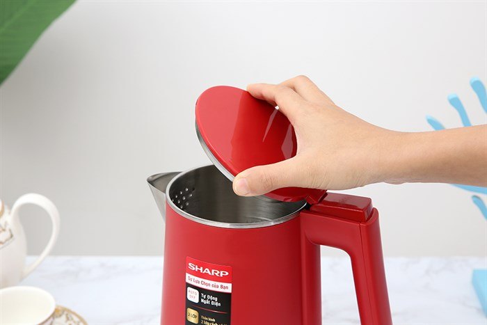 Bình đun siêu tốc Sharp 1 lít EKJ-10DVPS-RD