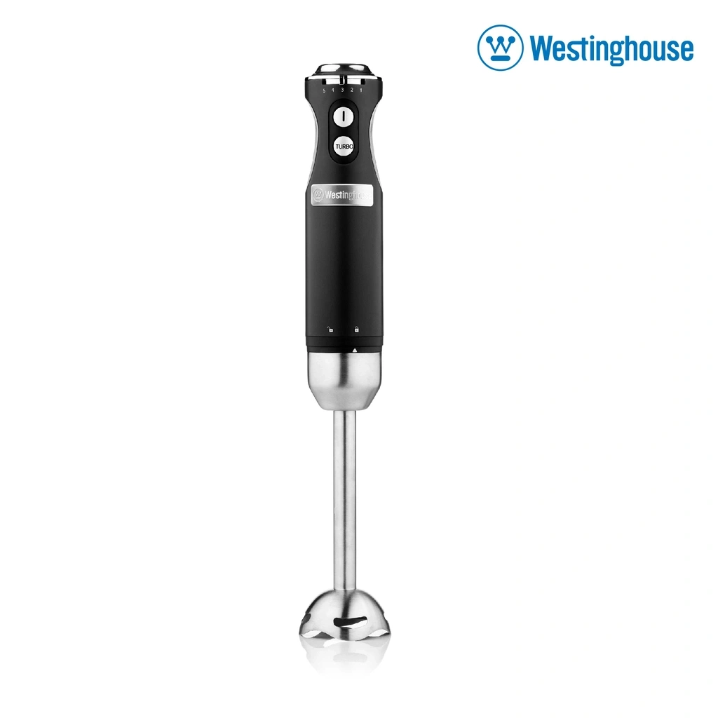 Máy xay cầm tay Westinghouse, Lưỡi thép không gỉ - 5 chế độ xay 600W Đen