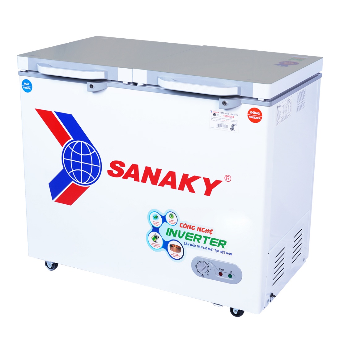 Tủ đông Sanaky Inverter 195 lít VH-2599W4K