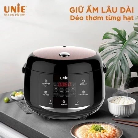 Nồi cơm điện Unie UEC1571B, ủ nhiệt 3D giữ ấm 24h, lòng Coating Cermic chống dính