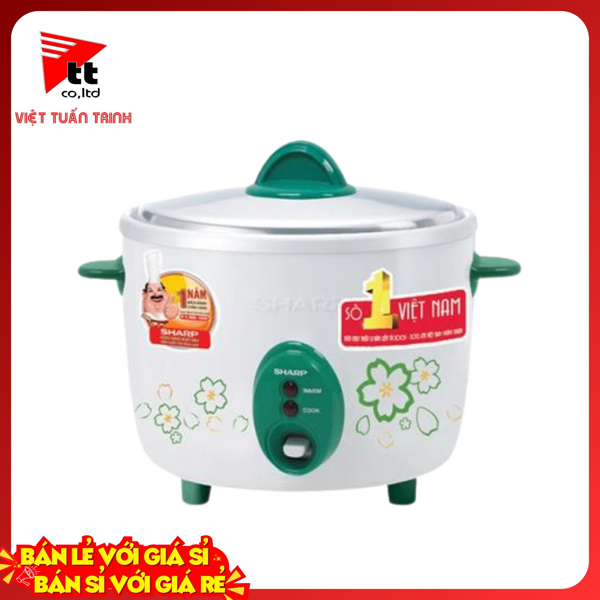 Nồi cơm nắp rời Sharp 2.2 lít KSH-D22V