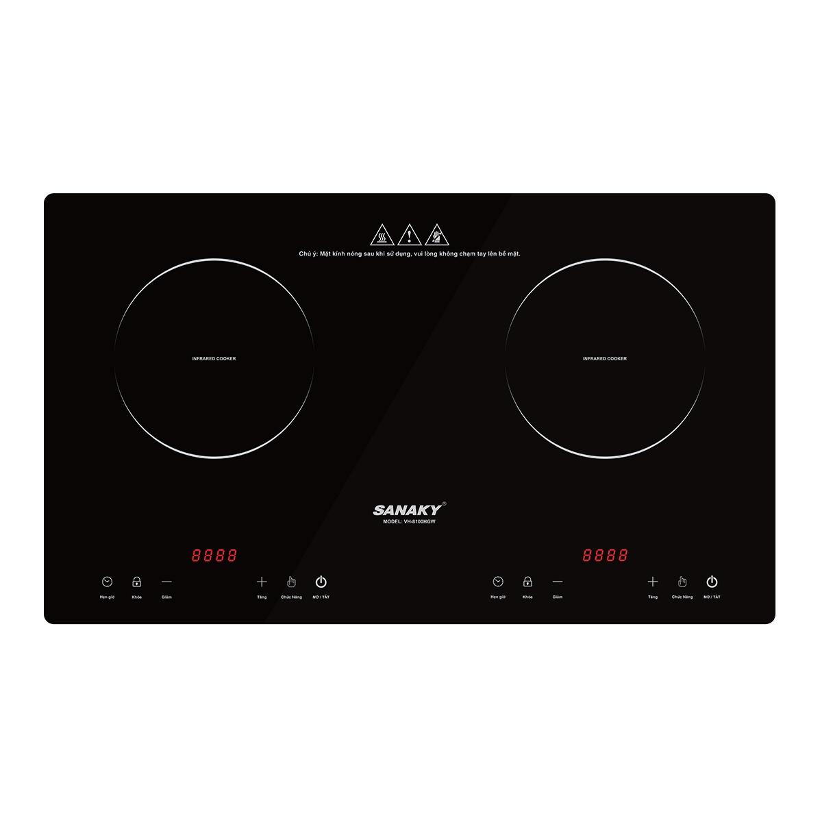 Bếp Hồng Ngoại Đôi Sanaky VH8100HGW