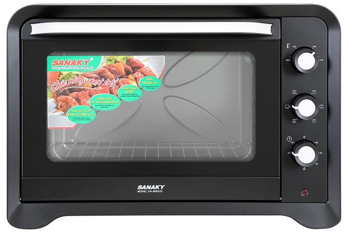 Lò nướng Sanaky VH809S2D (đen)