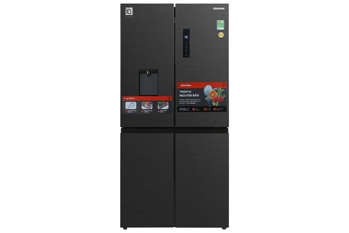 Tủ lạnh Toshiba GR-RF606WI-PMV(06)-AG (Inverter 471 lít Multi Door, mặt thép, lấy nước ngoài )