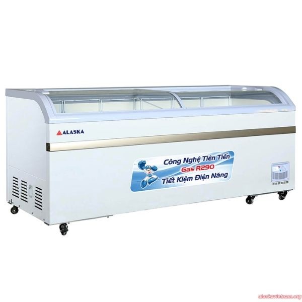 Tủ đông kính cong Alaska 550L KC-550