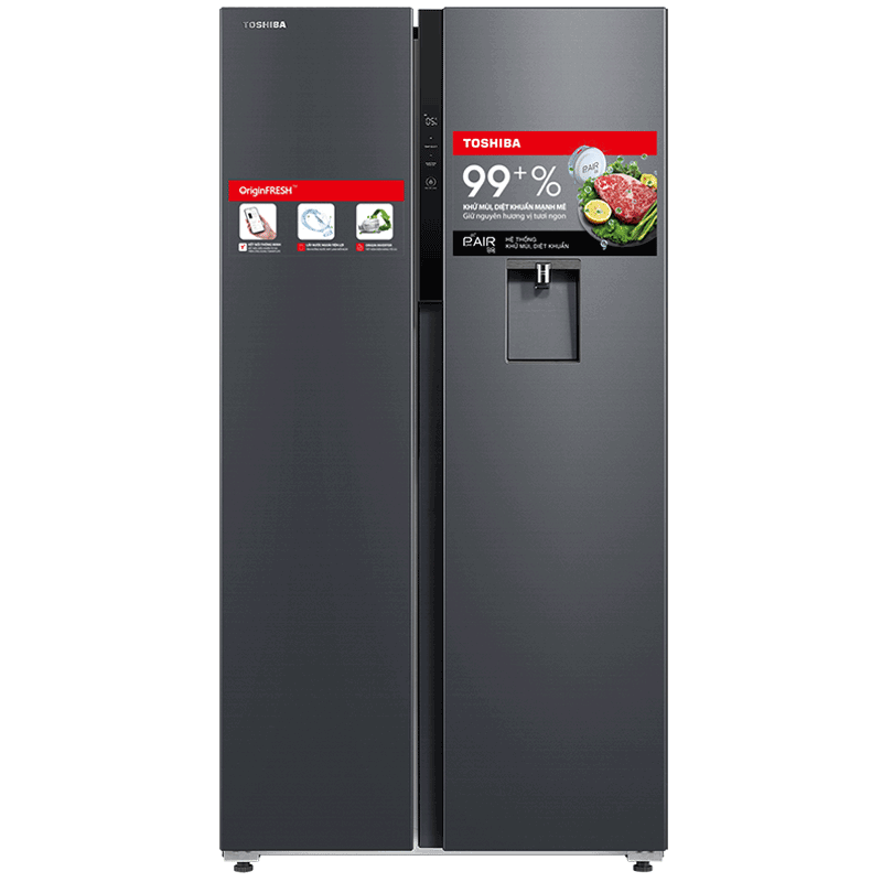 Tủ lạnh Toshiba Inverter 596 lít Side By Side GR-RS775WI-PMV(06)-MG