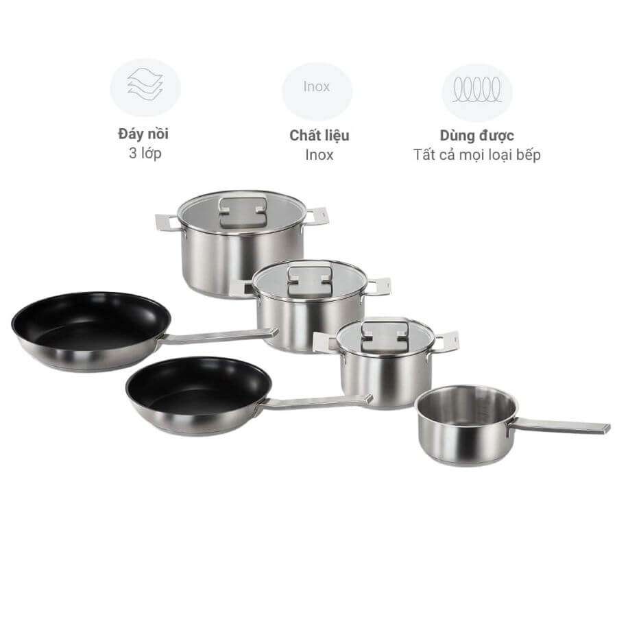 Bộ xoong nồi Bosch HEZ9SE060