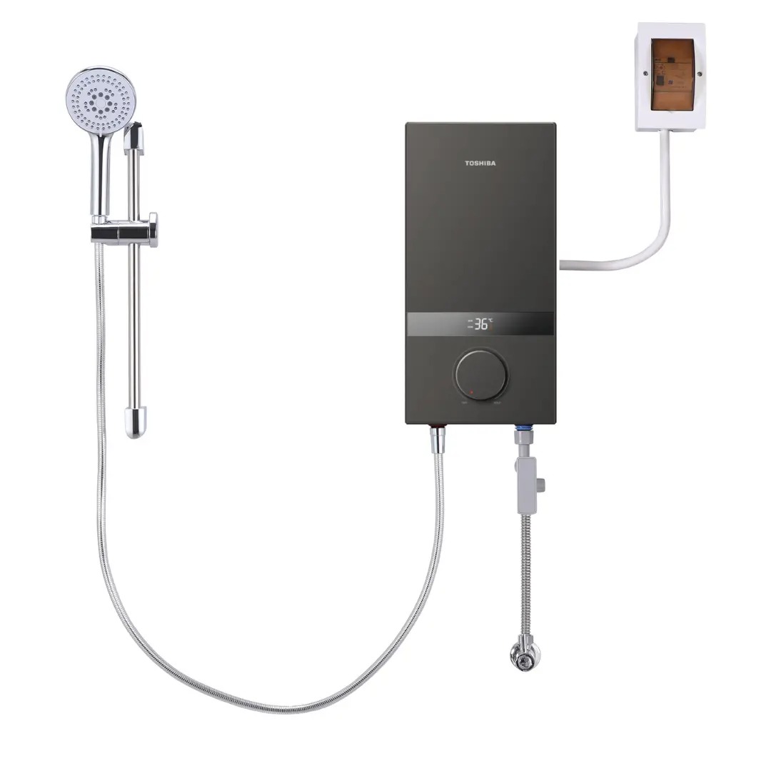 Máy nước nóng trực tiếp không bơm Toshiba TWH-45MCNVN(S)-WB KÈM VÒI SEN