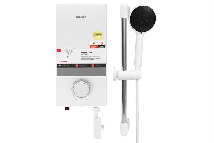 Máy nước nóng trực tiếp không bơm Toshiba TWH-45MCNVN(W)-WB KÈM VÒI SEN
