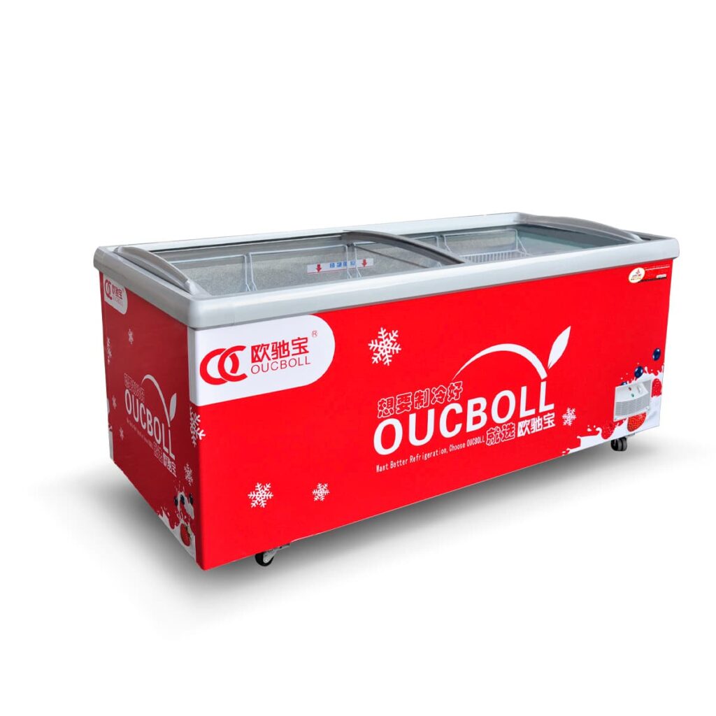Tủ kem cửa nắp gập dung tích Oucboll 680L SD/SC-680Y