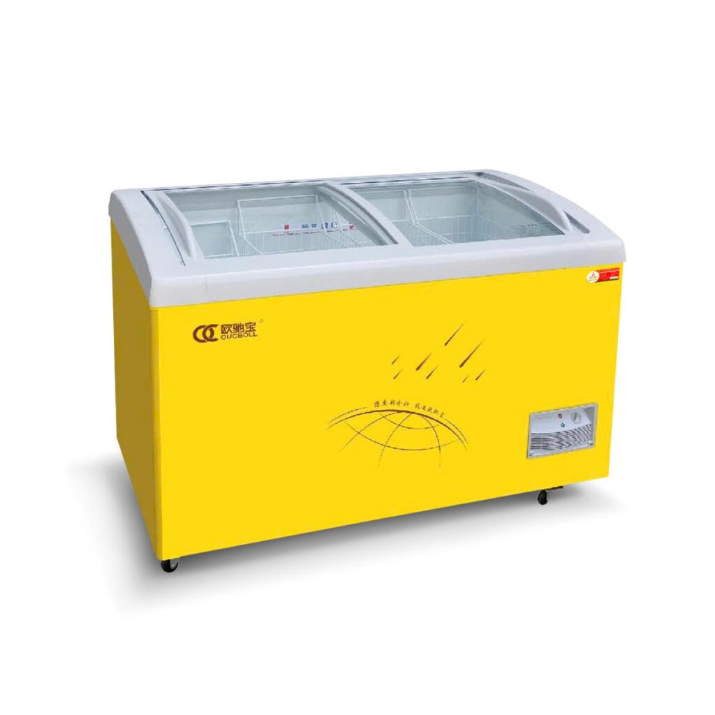 Tủ kem kính vòm dung tích Oucboll 328L SD/SC-328Y