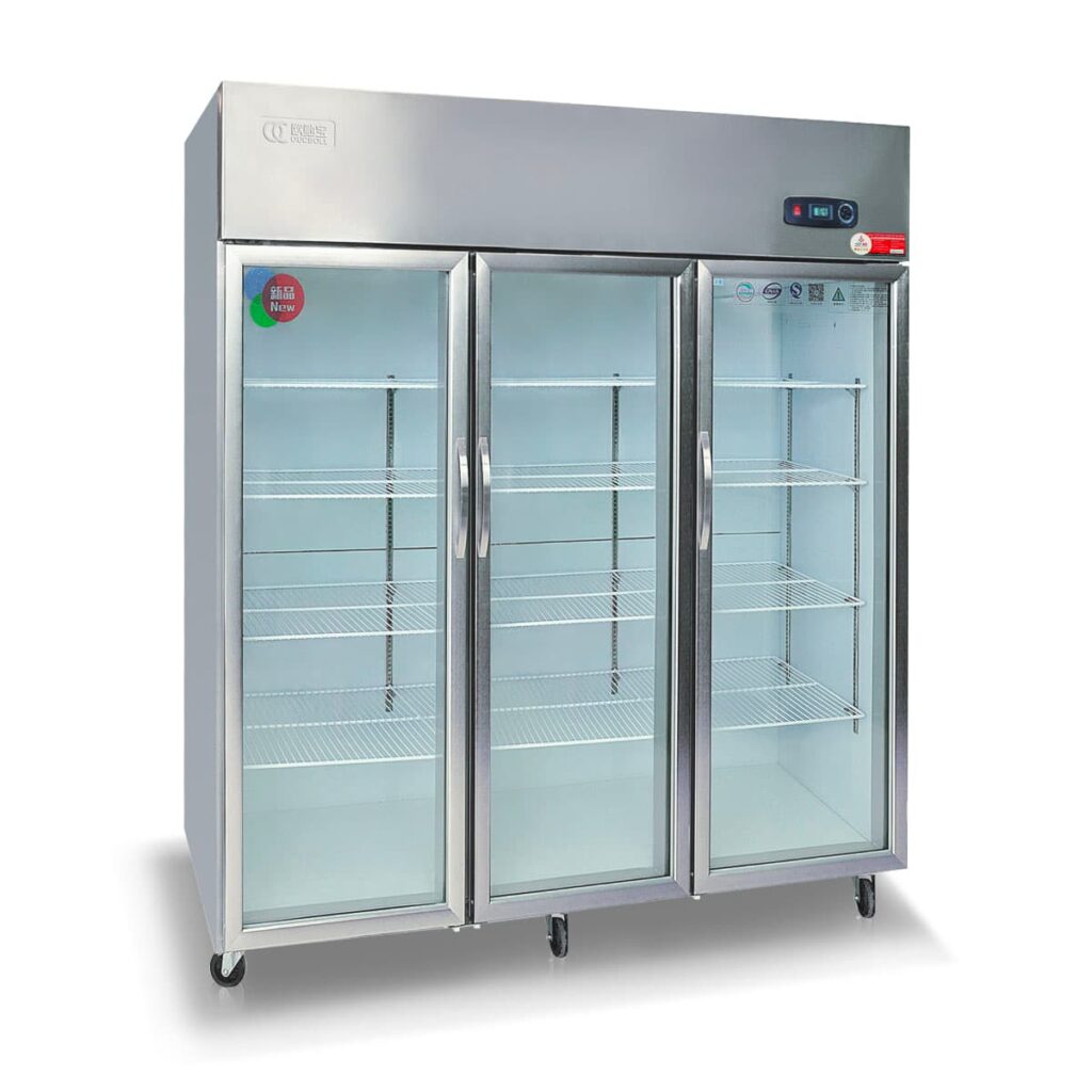 Tủ mát inox 3 cánh kính Coil Oucboll 1160L LC-1160