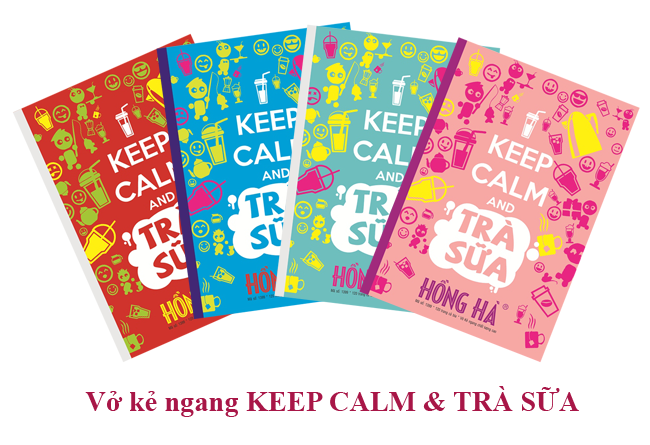 Vở kẻ ngang Keep Calm & Trà Sữa 120tr M1399